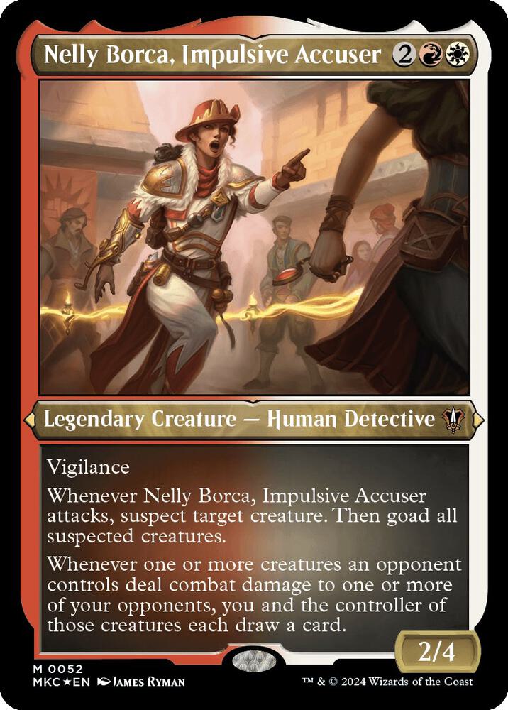Nelly Borca, Impulsive Accuser (Display Commander) - Thick Stock [Commander: Murders at Karlov Manor] 52