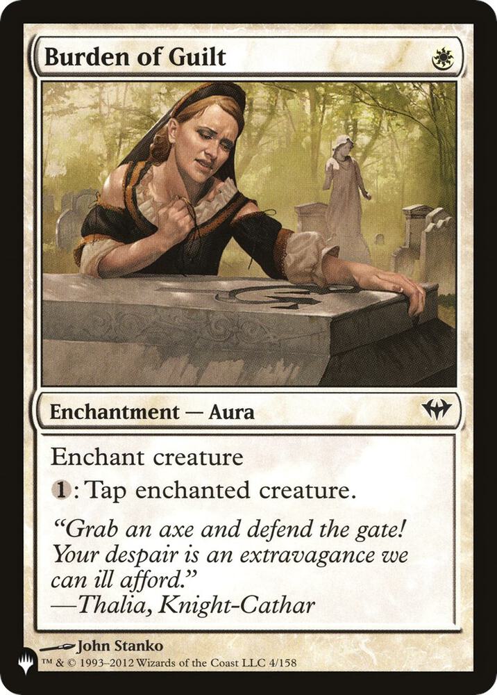 Burden of Guilt [The List Reprints] 4/158