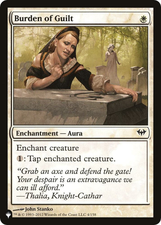 Burden of Guilt [The List Reprints] 4/158