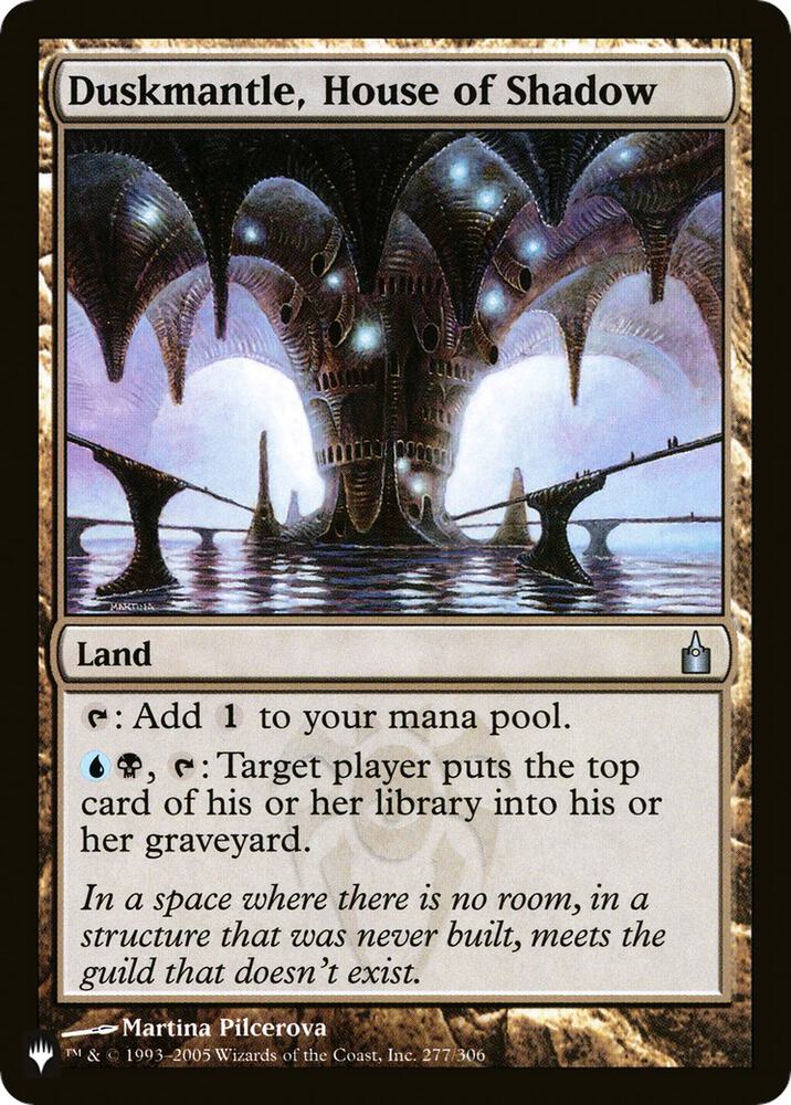 Duskmantle, House of Shadow [The List Reprints] 277/306