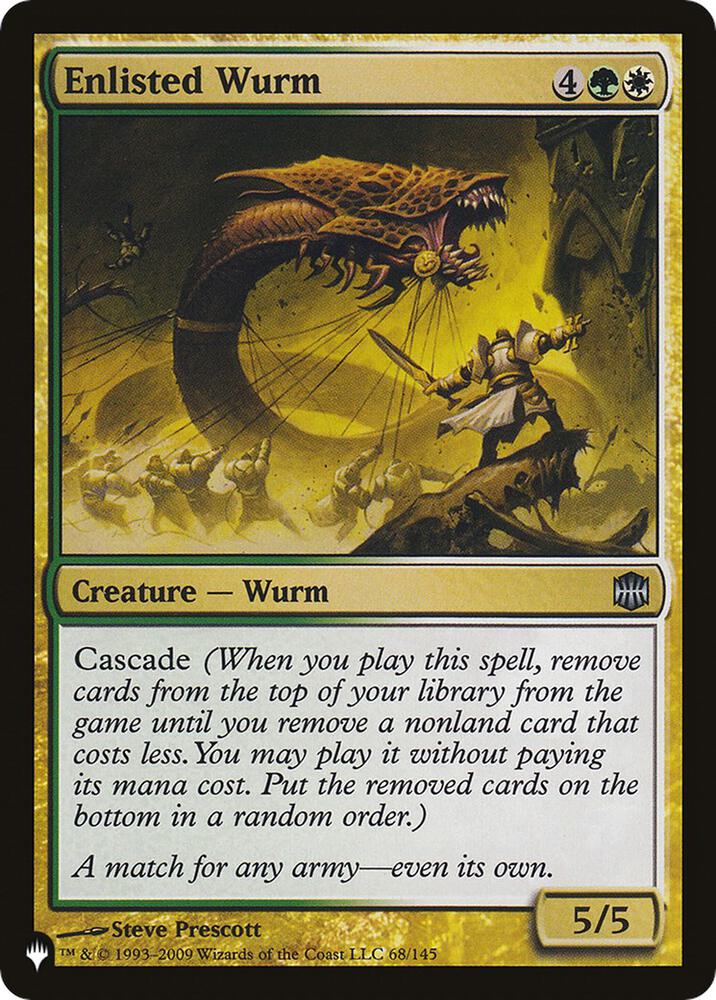 Enlisted Wurm [The List Reprints] 68/145