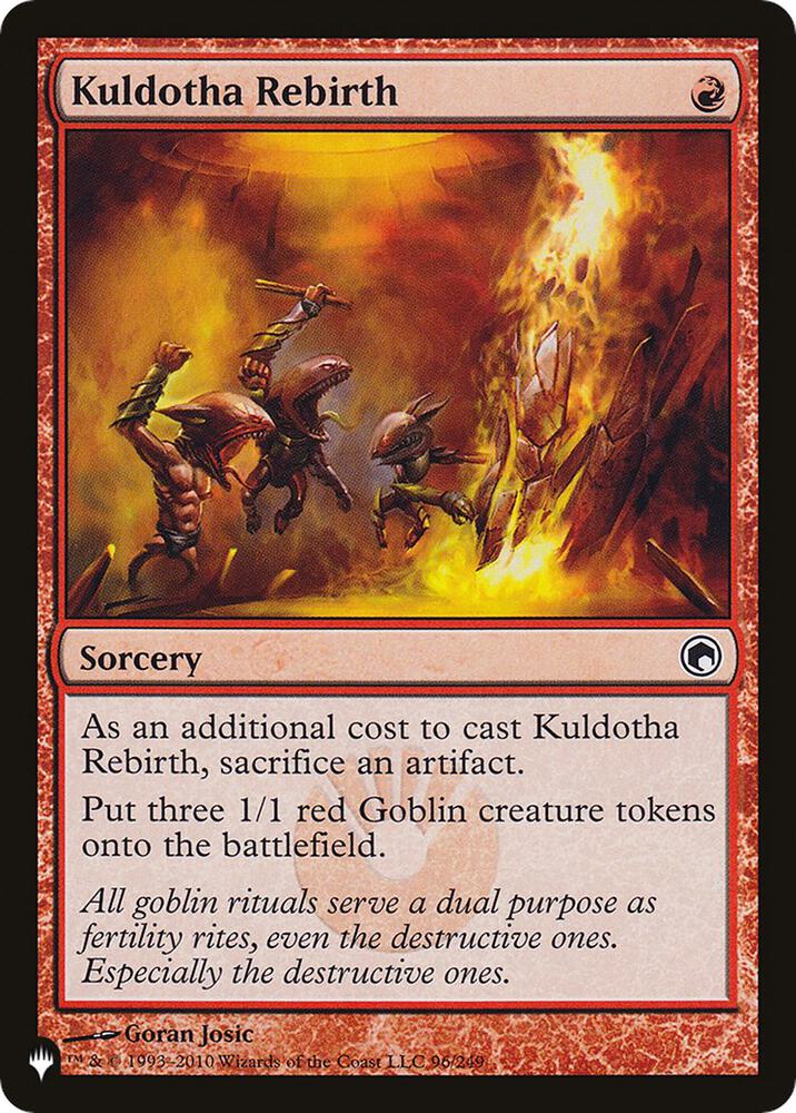 Kuldotha Rebirth [The List Reprints] 96/249