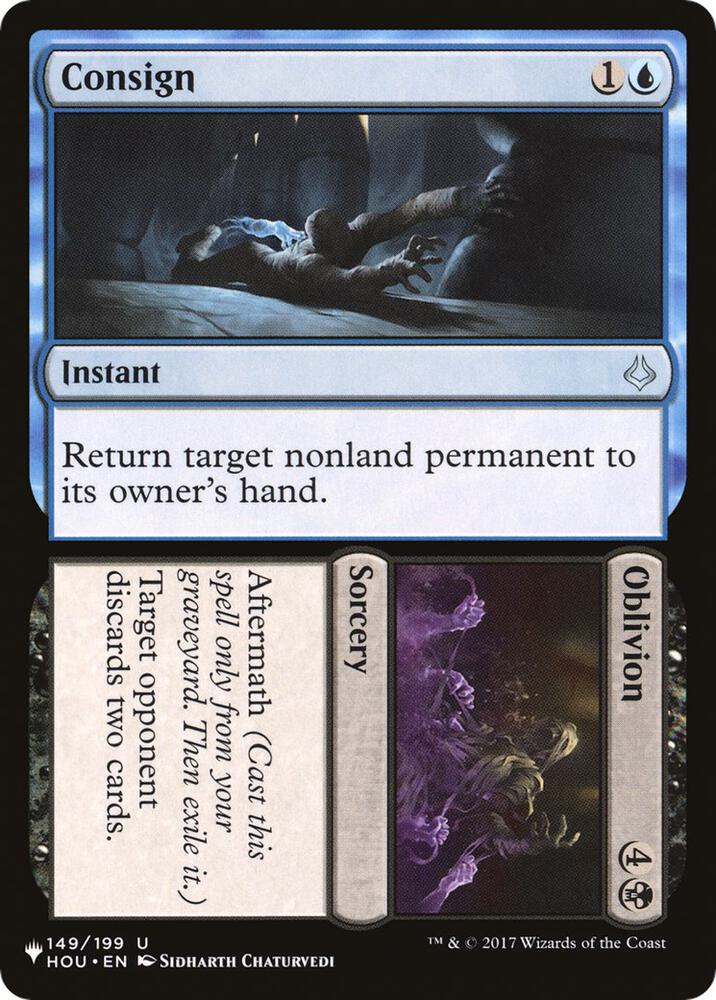 Consign // Oblivion [The List Reprints] 149/199
