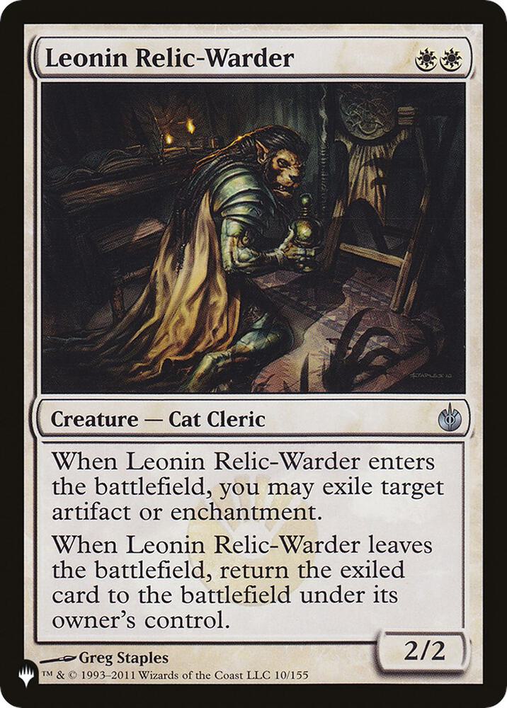 Leonin Relic-Warder (MBS) [The List Reprints] 10/155
