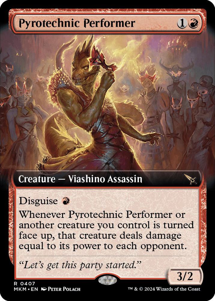 Pyrotechnic Performer (Extended Art) [Murders at Karlov Manor] 407