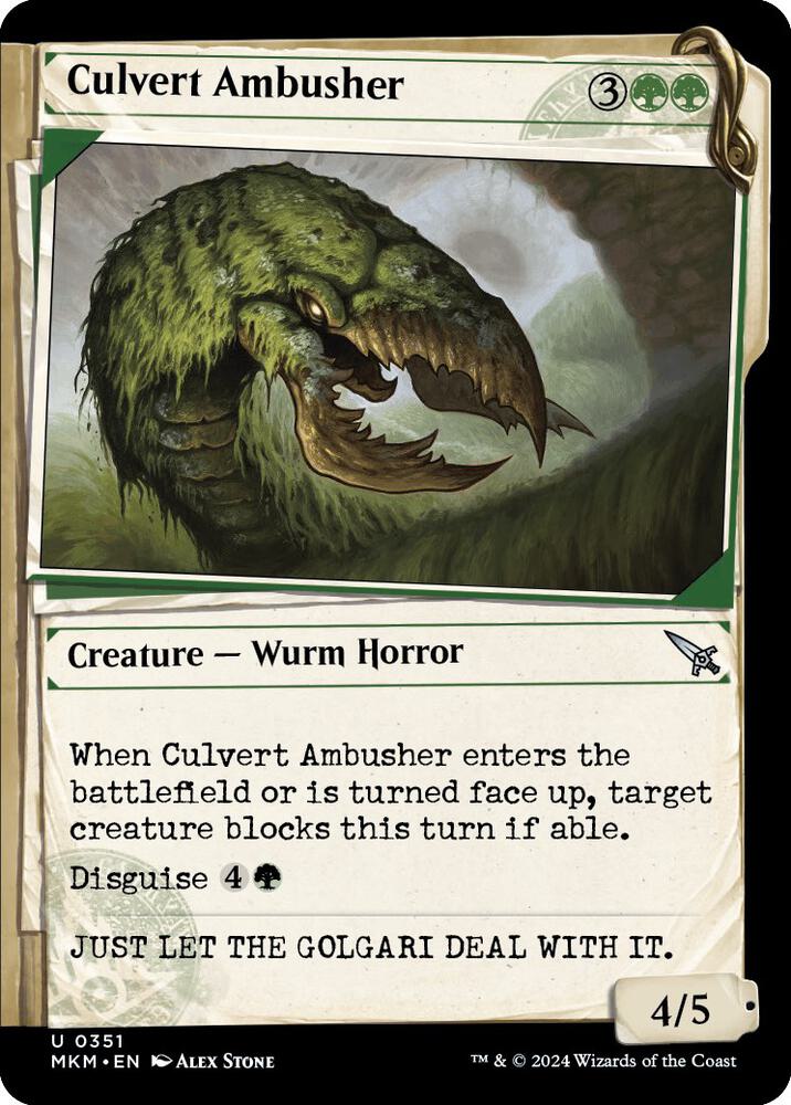 Culvert Ambusher (Showcase) [Murders at Karlov Manor] 351