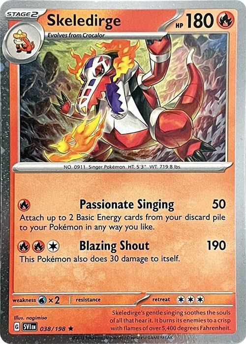 Skeledirge - 038/198 (Cosmos Holo) [Miscellaneous Cards & Products] 038/198