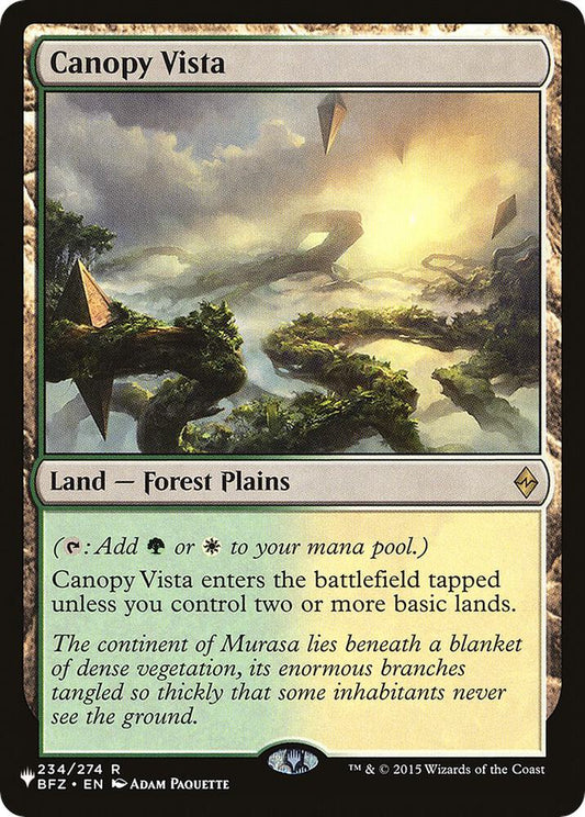 Canopy Vista [The List Reprints] 234/274