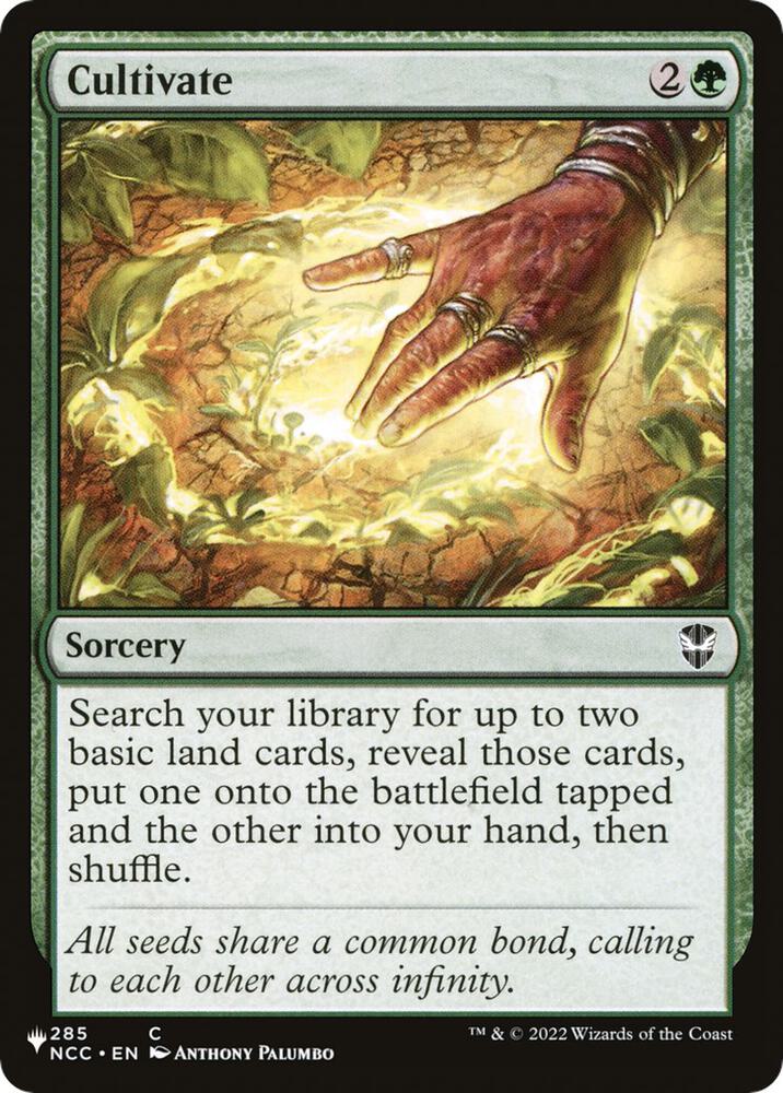Cultivate (NCC) [The List Reprints] 285/093