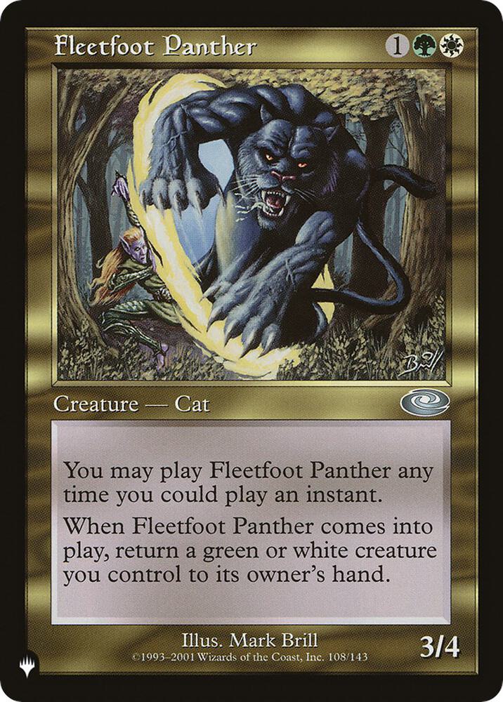 Fleetfoot Panther [The List Reprints] 108/143