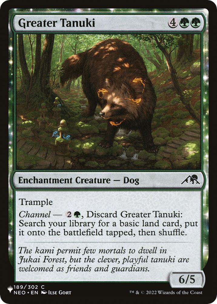 Greater Tanuki [The List Reprints] 189/302