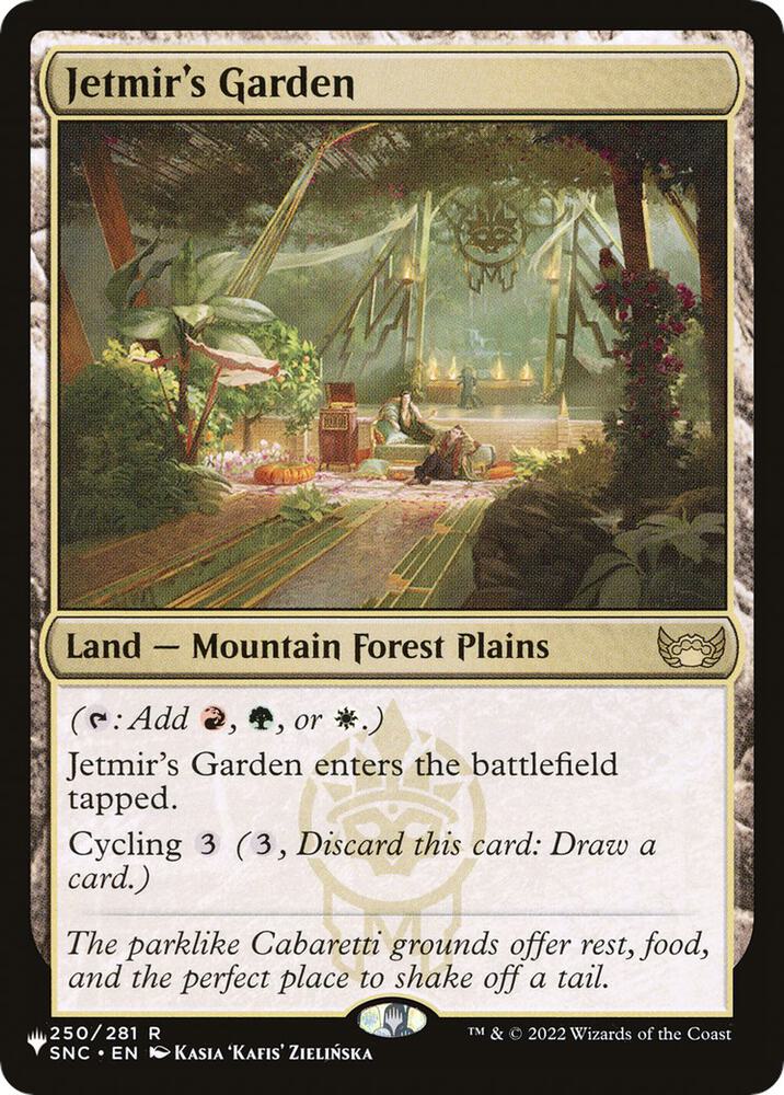 Jetmir's Garden [The List Reprints] 250/281