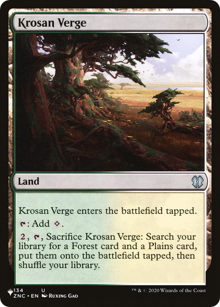 Krosan Verge (ZNC) [The List Reprints] 134