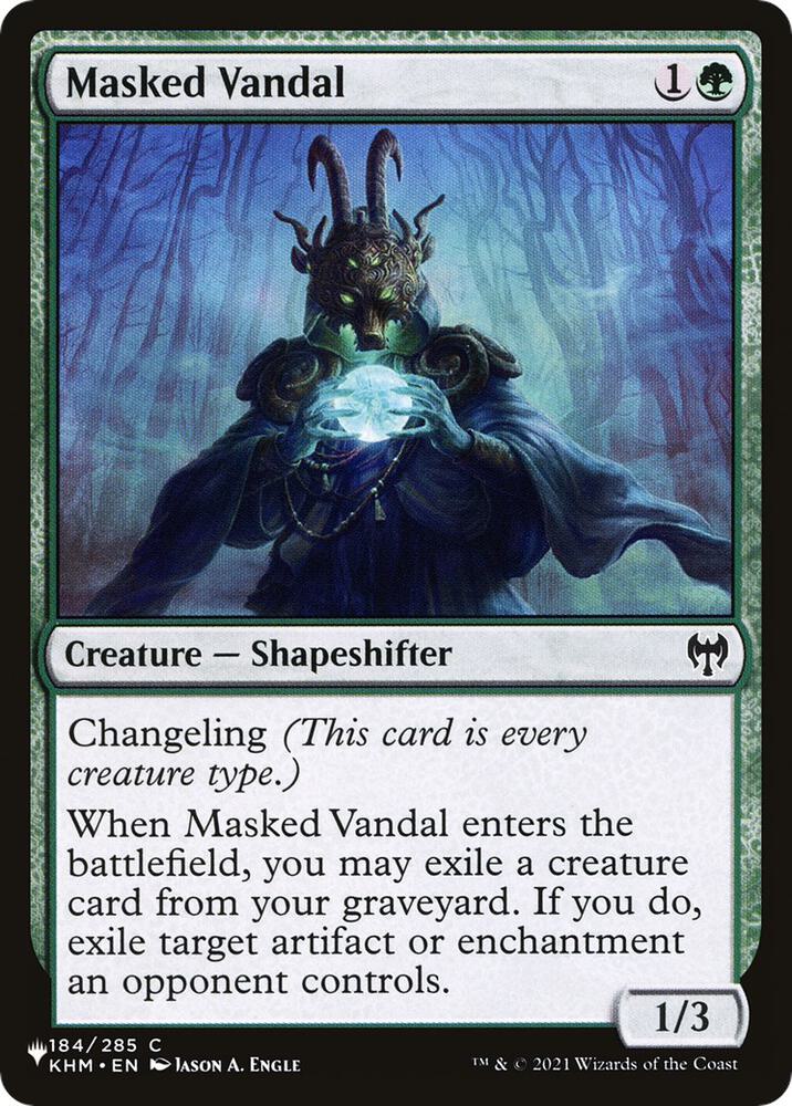 Masked Vandal [The List Reprints] 184