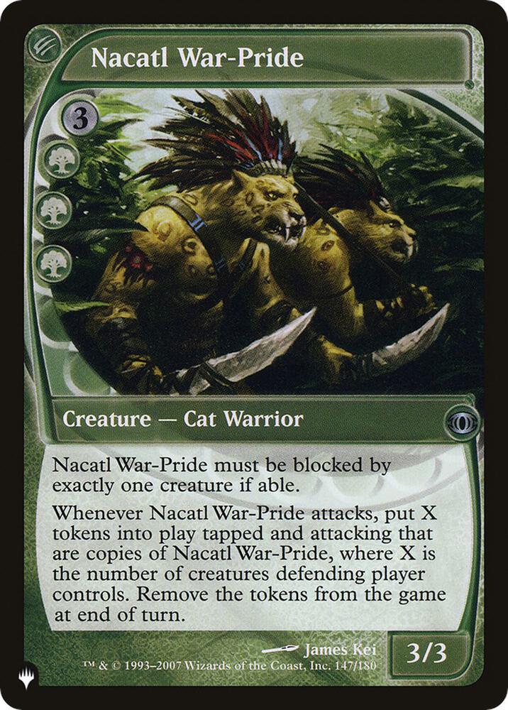 Nacatl War-Pride [The List Reprints] 147/180
