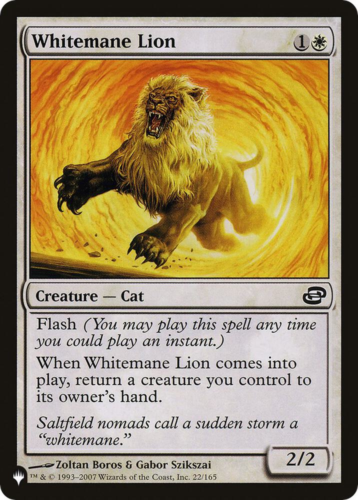 Whitemane Lion (PLC) [The List Reprints] 22/165