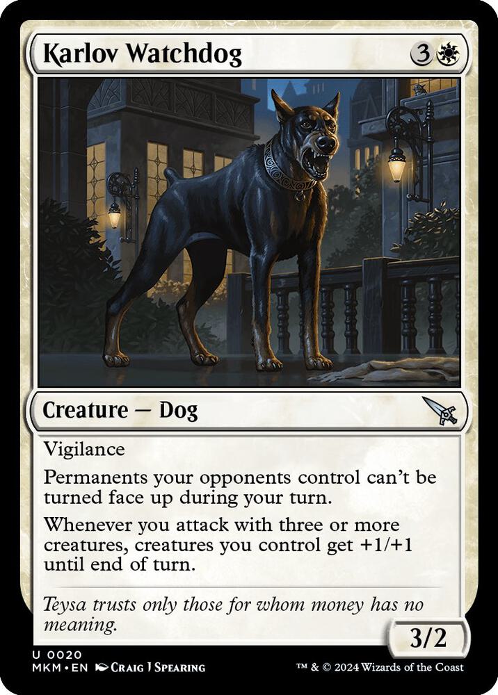 Karlov Watchdog [Murders at Karlov Manor] 20