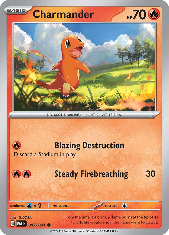 Charmander - 007/091 [SV: Paldean Fates] 007/091