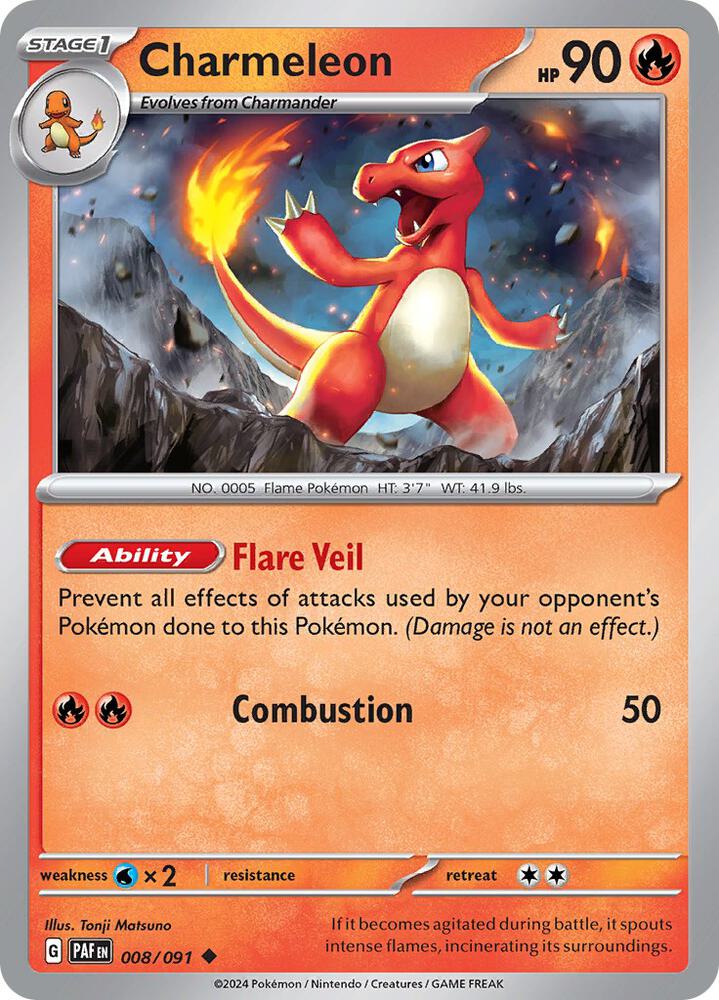Charmeleon - 008/091 [SV: Paldean Fates] 008/091