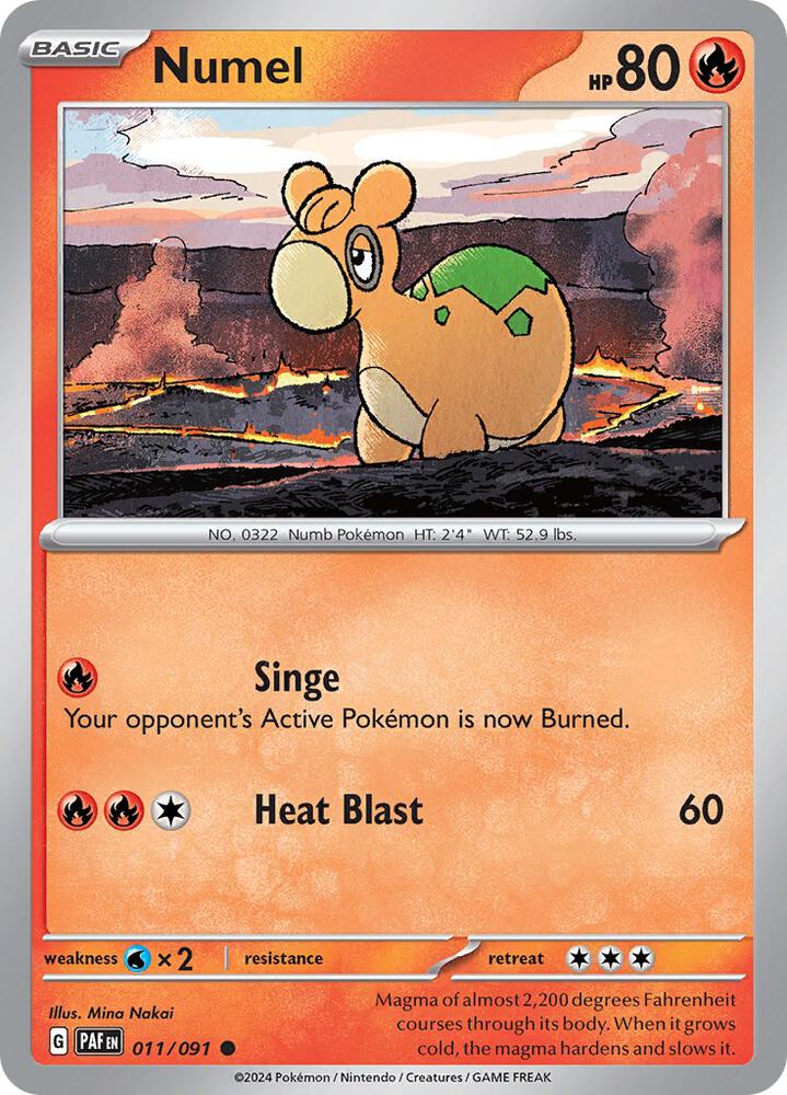 Numel [SV: Paldean Fates] 011/091
