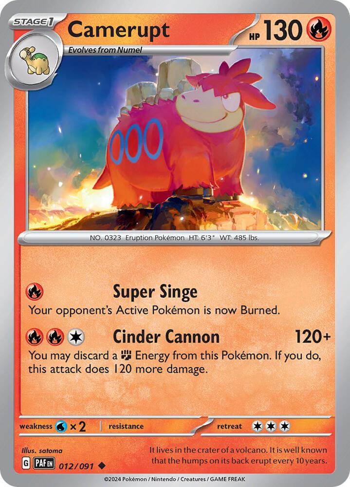 Camerupt [SV: Paldean Fates] 012/091