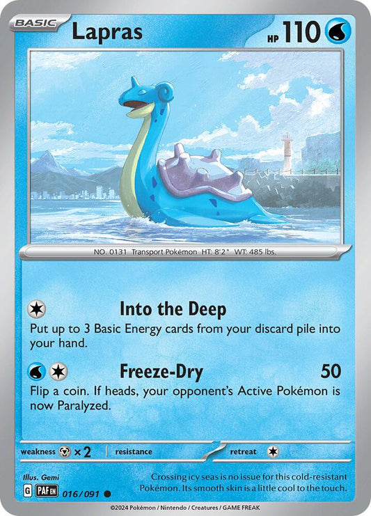 Lapras [SV: Paldean Fates] 016/091