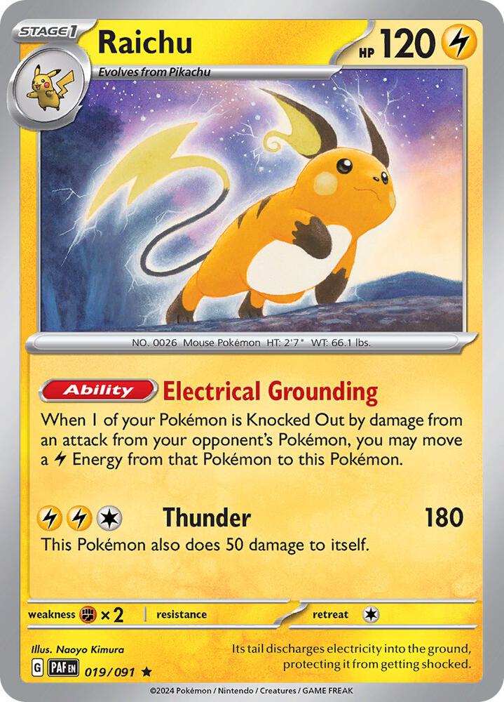 Raichu - 019/091 [SV: Paldean Fates] 019/091