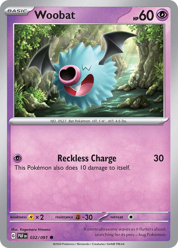 Woobat [SV: Paldean Fates] 032/091