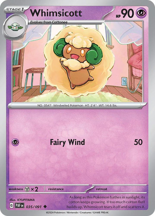 Whimsicott [SV: Paldean Fates] 035/091
