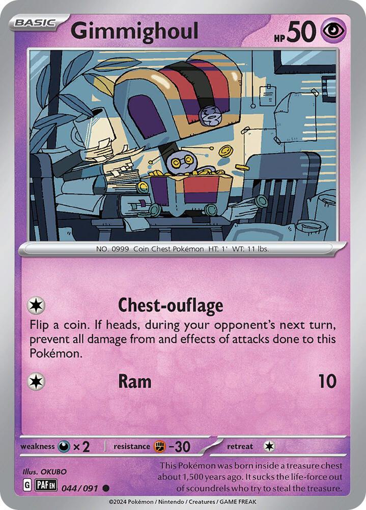 Gimmighoul [SV: Paldean Fates] 044/091
