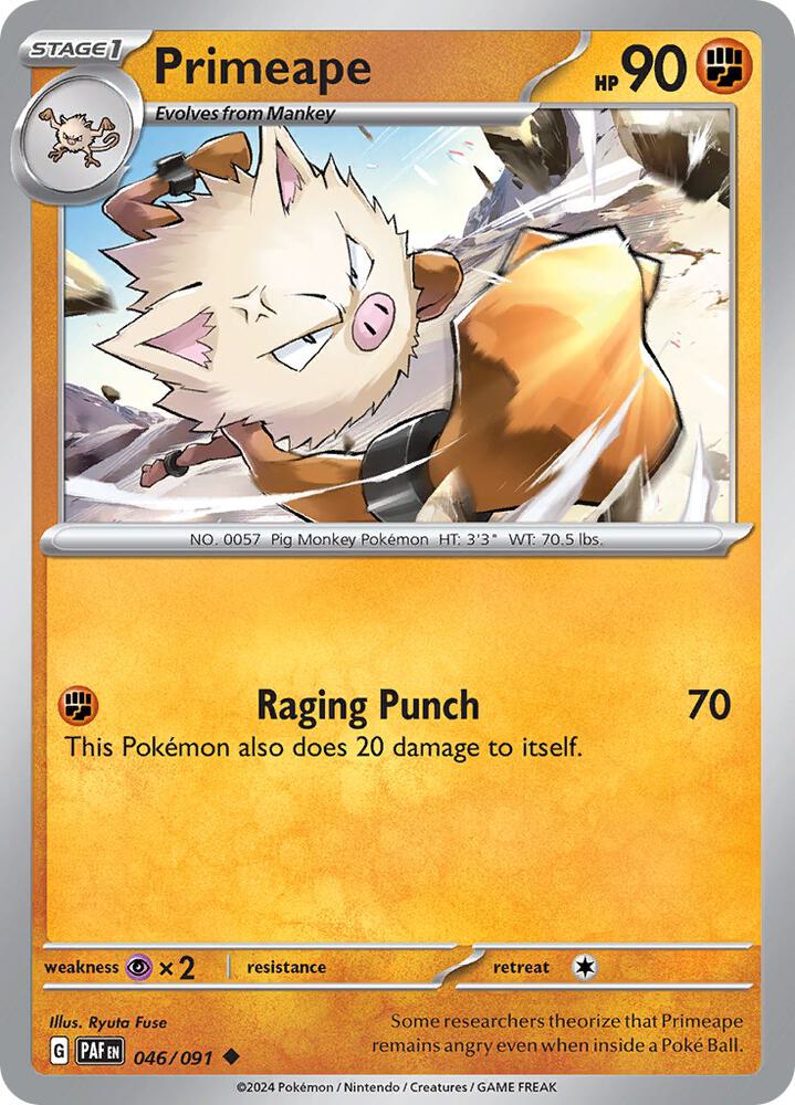 Primeape - 046/091 [SV: Paldean Fates] 046/091
