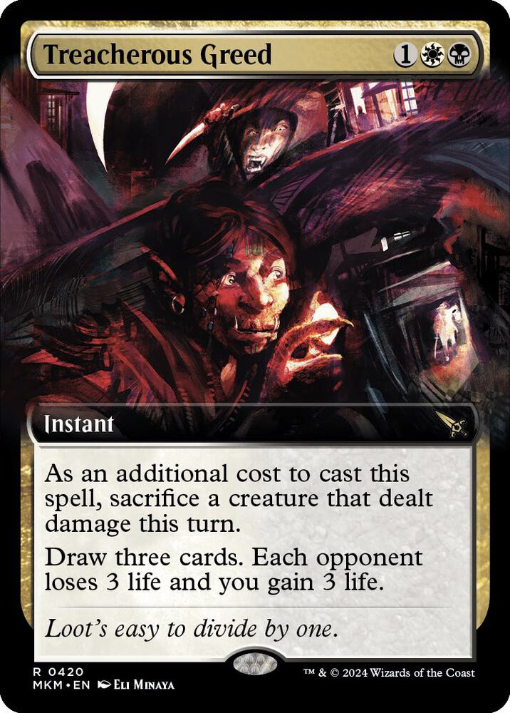 Treacherous Greed (Extended Art) [Murders at Karlov Manor] 420