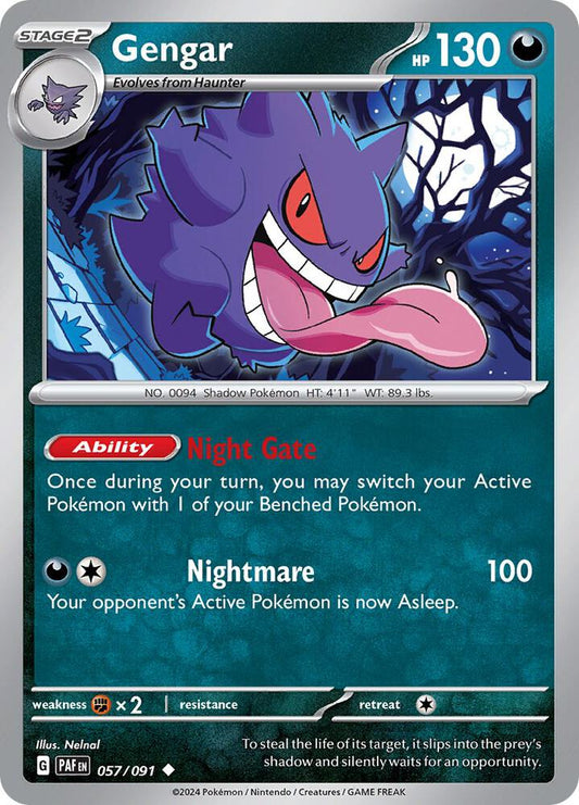 Gengar [SV: Paldean Fates] 057/091