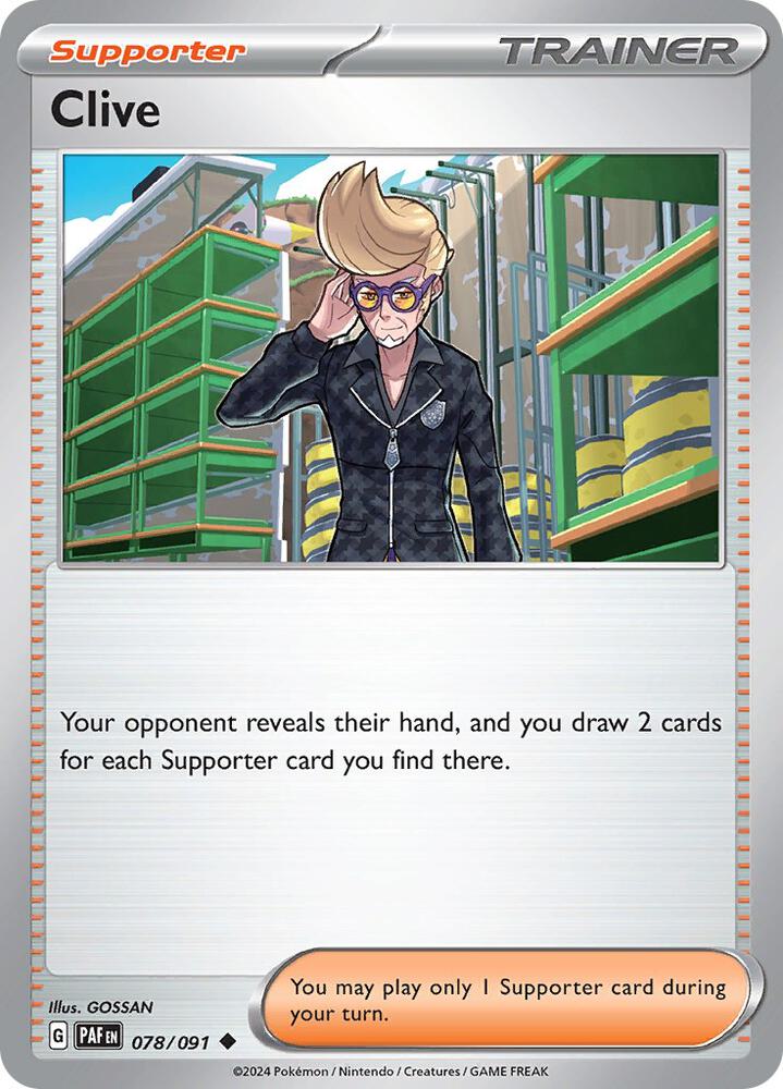 Clive - 078/091 [SV: Paldean Fates] 078/091