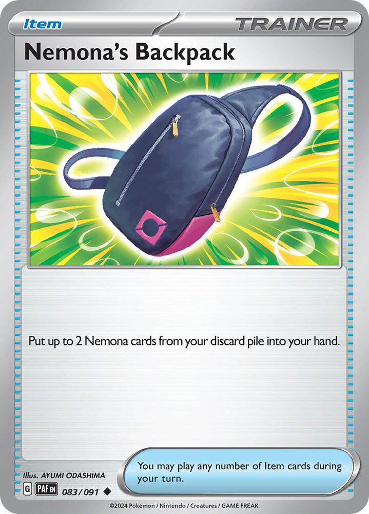 Nemona's Backpack [SV: Paldean Fates] 083/091