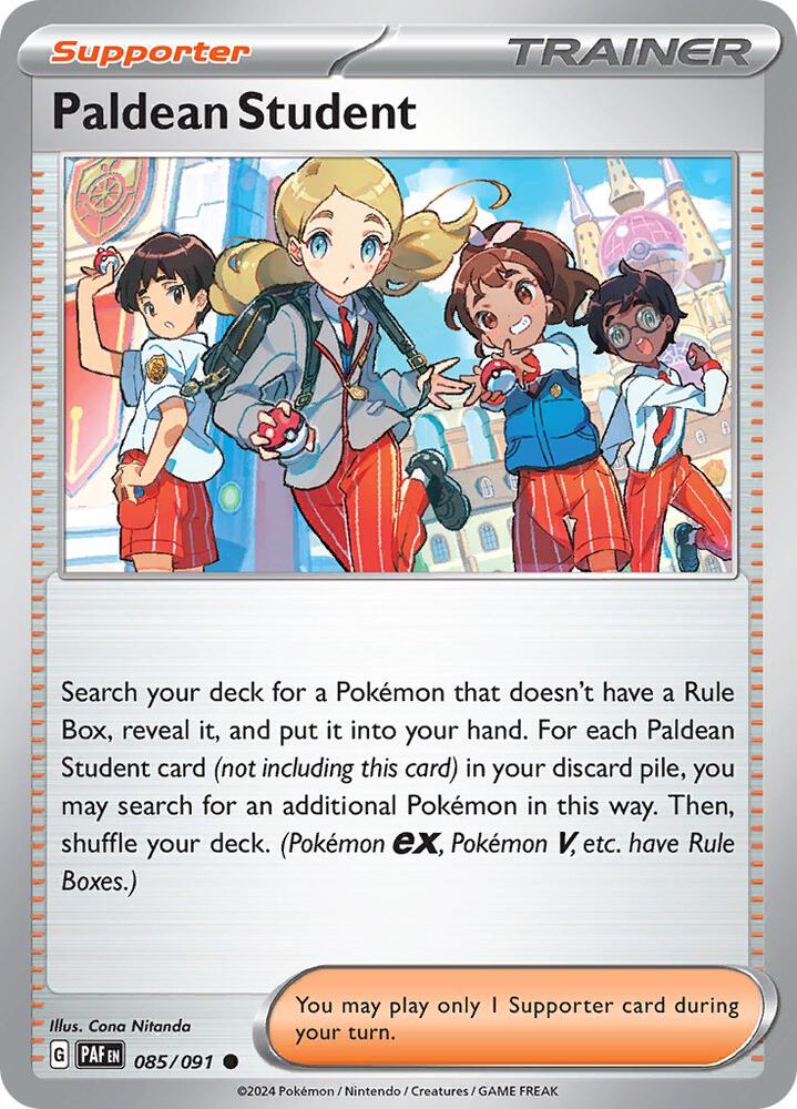 Paldean Student - 085/091 [SV: Paldean Fates] 085/091