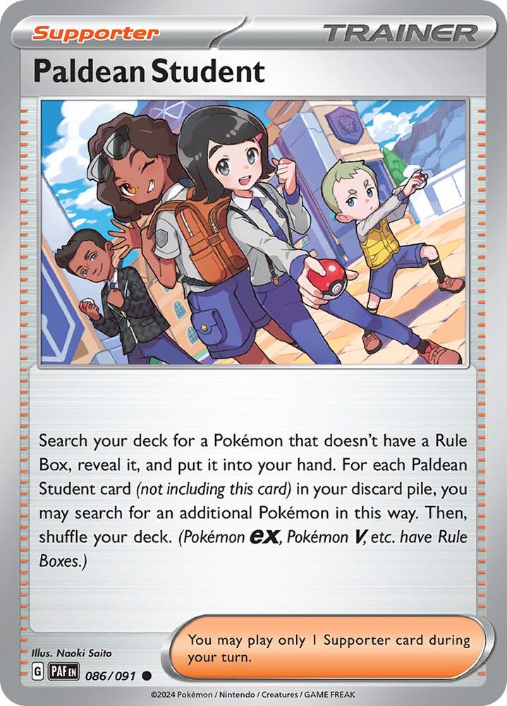 Paldean Student - 086/091 [SV: Paldean Fates] 086/091