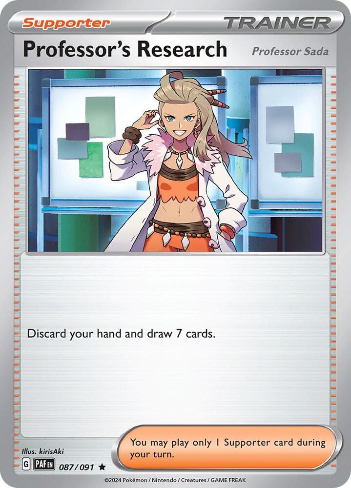 Professor's Research - 087/091 [SV: Paldean Fates] 087/091