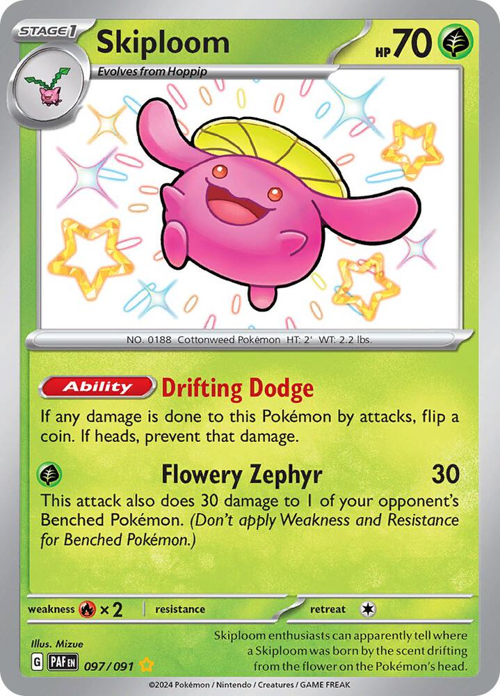 Skiploom [SV: Paldean Fates] 097/091