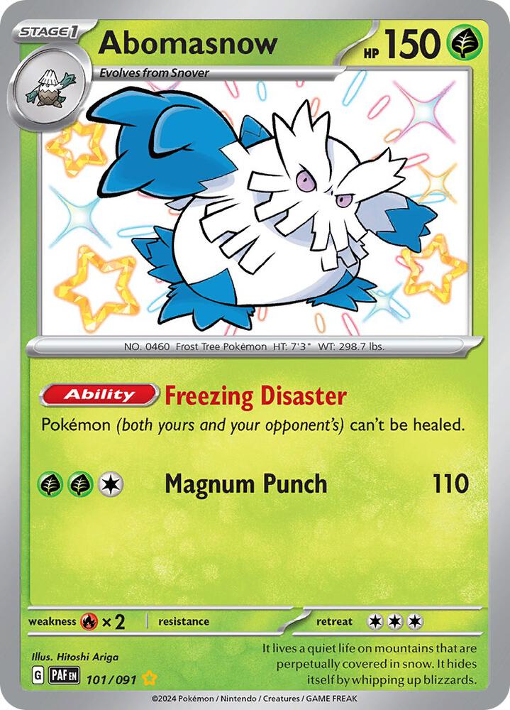 Abomasnow [SV: Paldean Fates] 101/091
