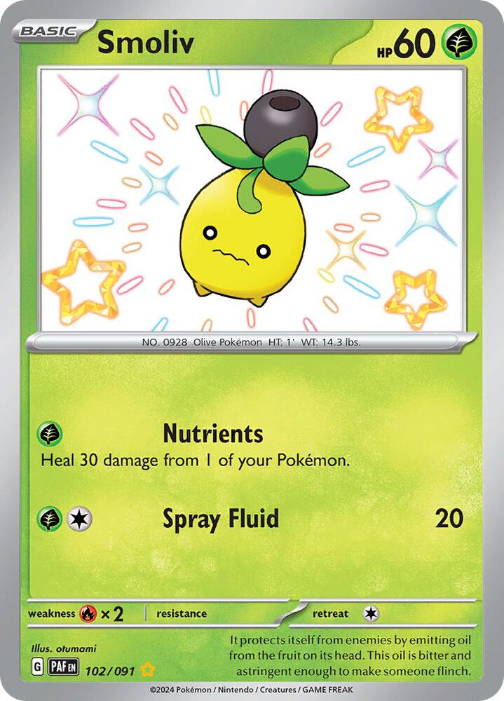 Smoliv [SV: Paldean Fates] 102/091