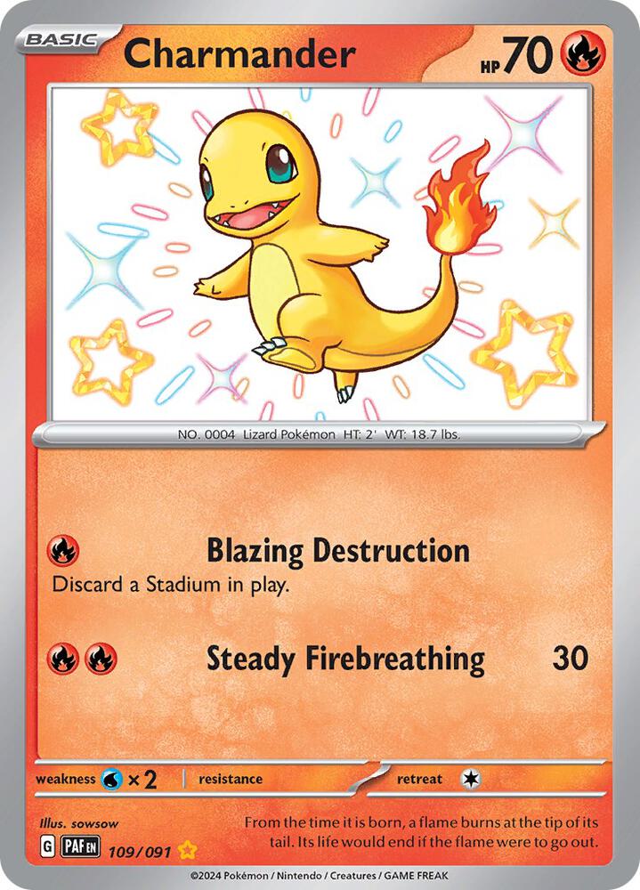 Charmander - 109/091 [SV: Paldean Fates] 109/091