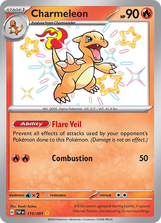 Charmeleon - 110/091 [SV: Paldean Fates] 110/091