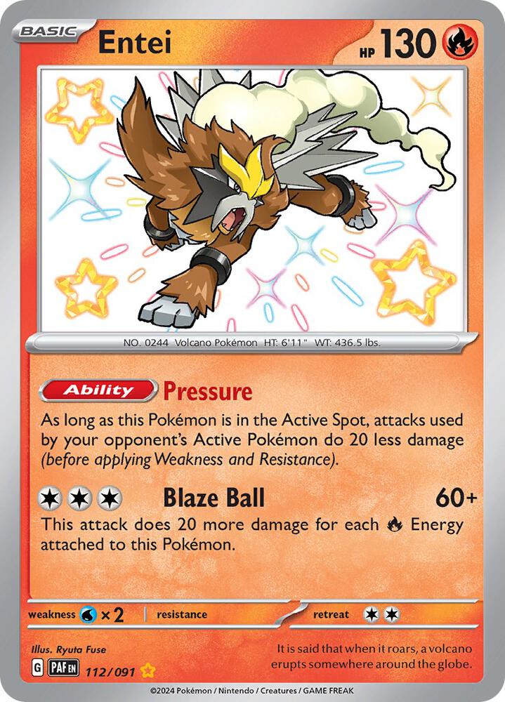 Entei [SV: Paldean Fates] 112/091