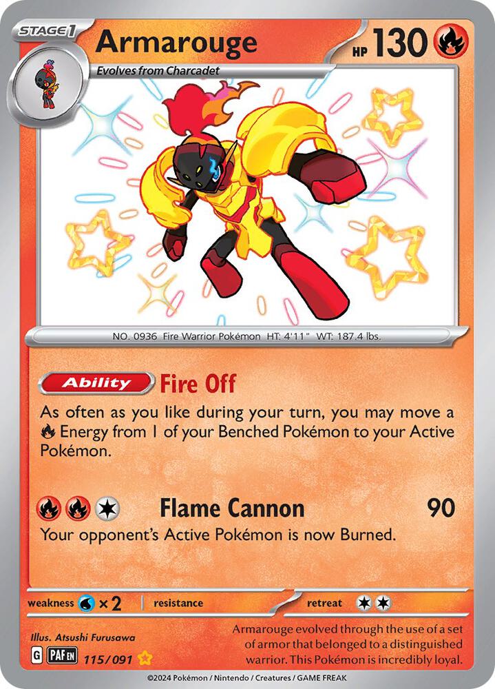 Armarouge - 115/091 [SV: Paldean Fates] 115/091
