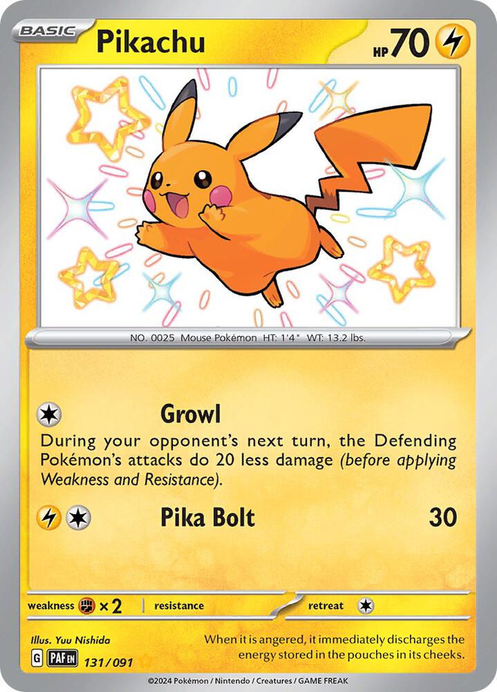 Pikachu - 131/091 [SV: Paldean Fates] 131/091