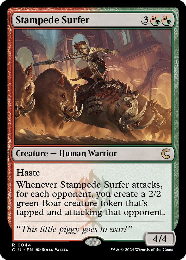 Stampede Surfer [Ravnica: Clue Edition] 44
