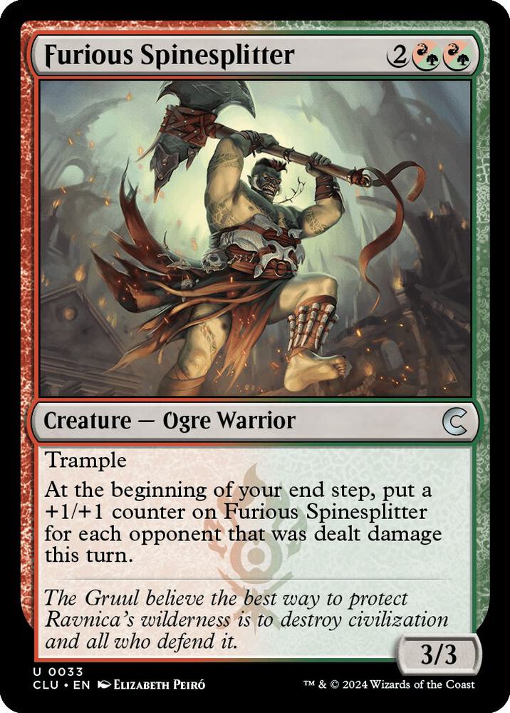 Furious Spinesplitter [Ravnica: Clue Edition] 33