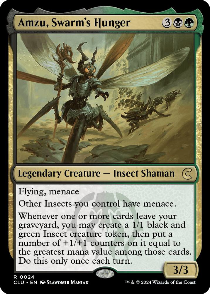 Amzu, Swarm's Hunger [Ravnica: Clue Edition] 24