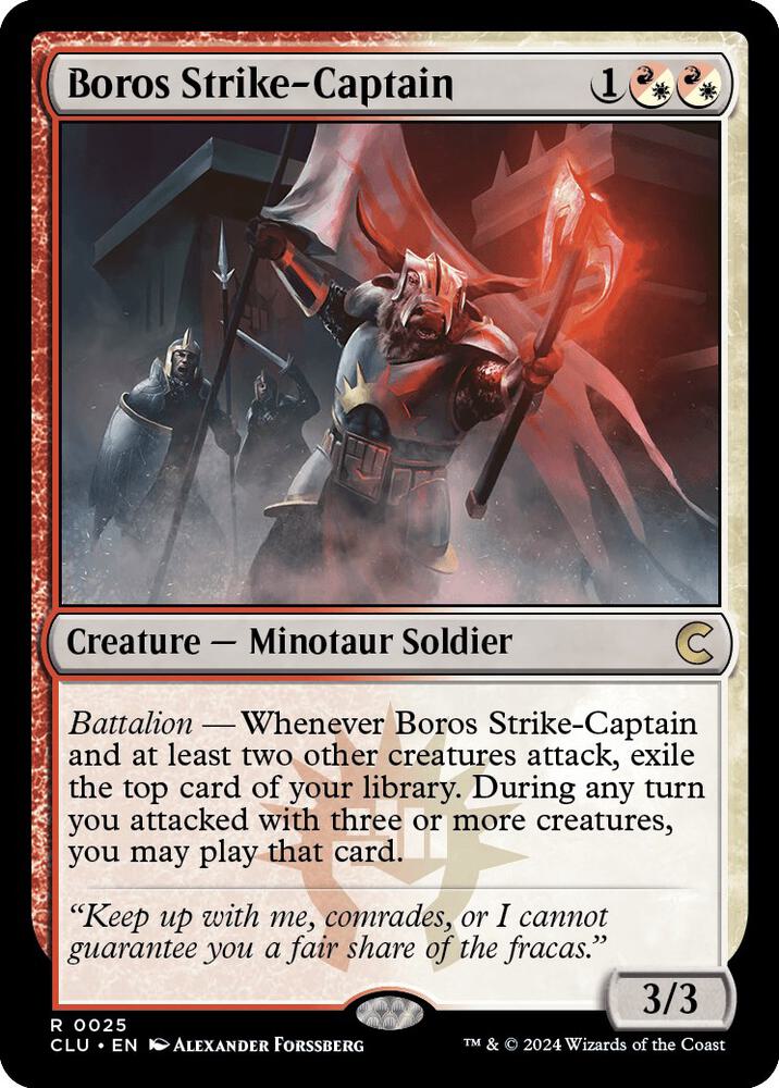 Boros Strike-Captain [Ravnica: Clue Edition] 25